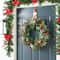 Glitzhome® 24" Christmas Pinecone, Leaf & Berry Wreath